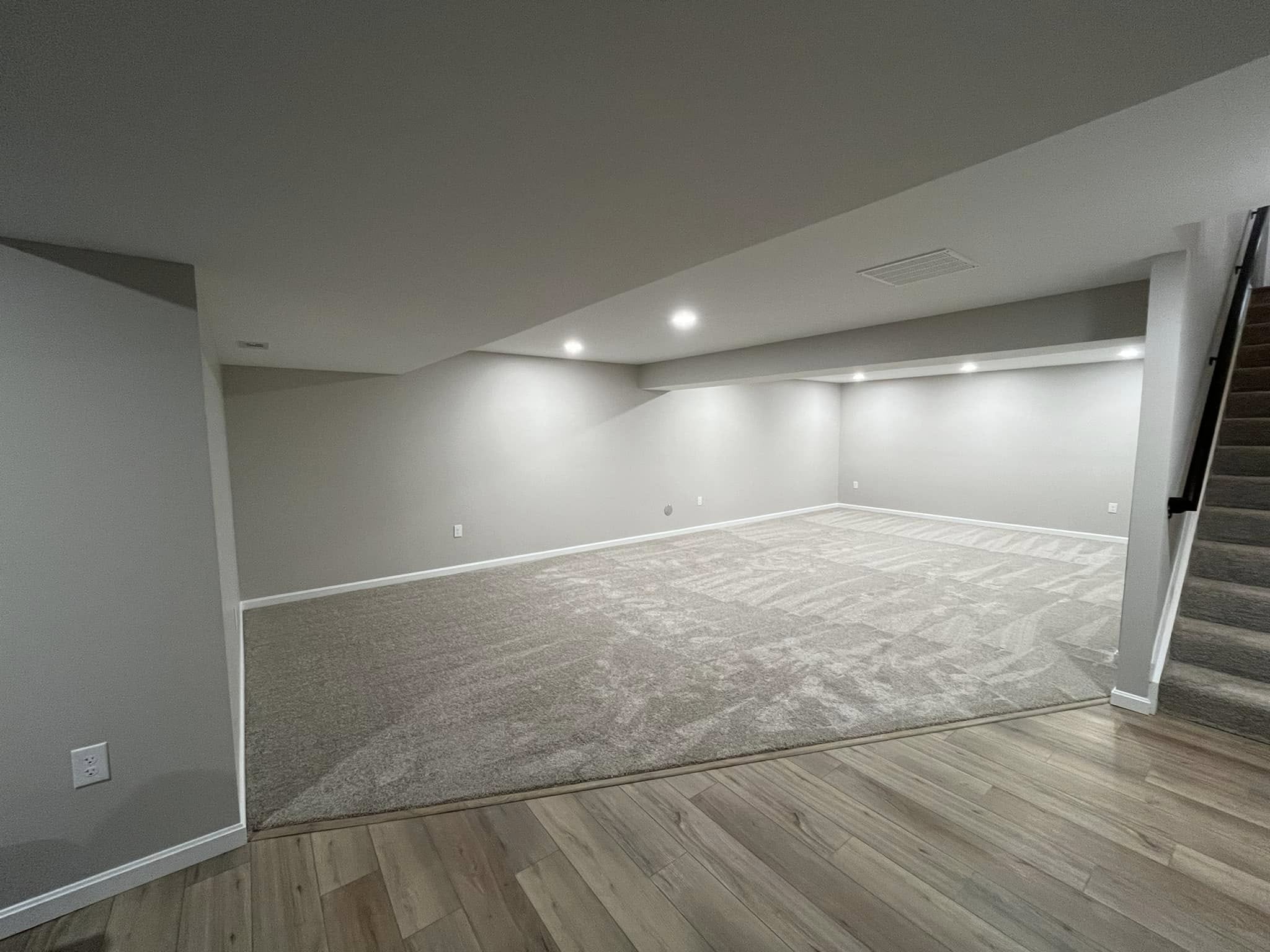 Basement finishing detail