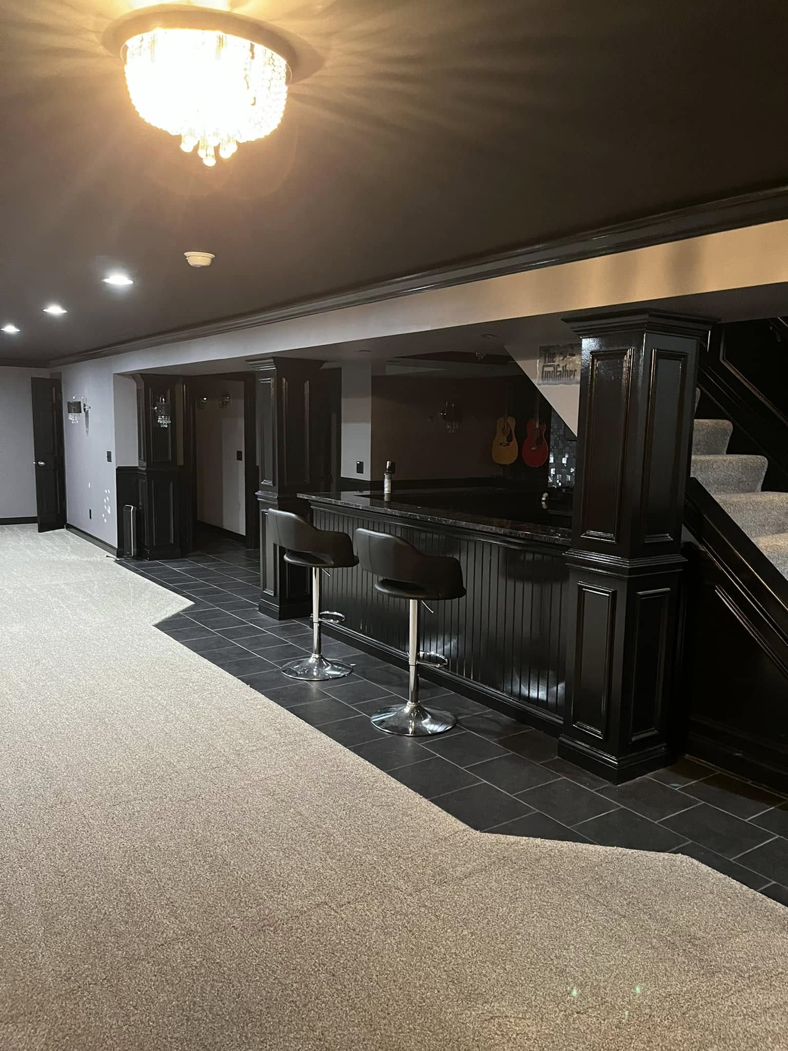 Completed basement project